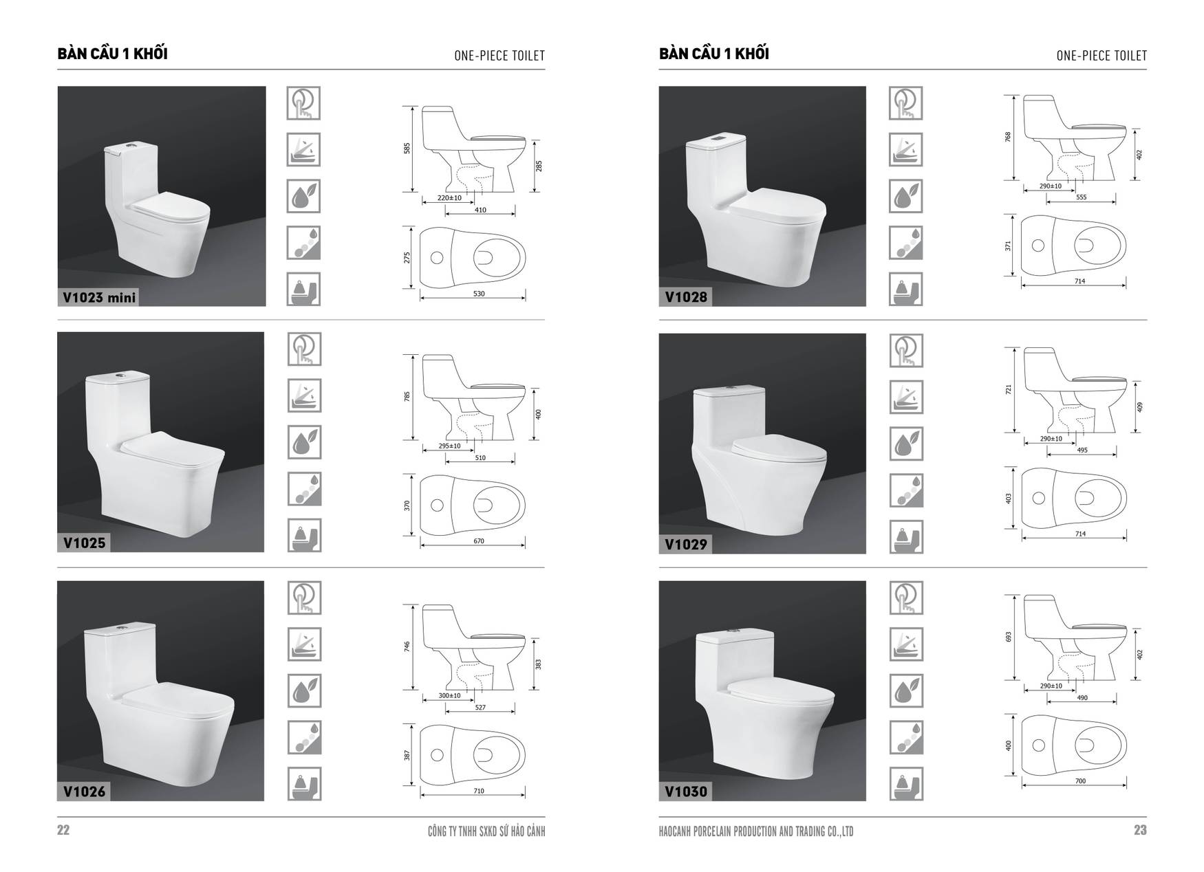 Bảng giá và Catalogue Thiết bị vệ sinh Hảo Cảnh HC mới nhất 2025 /Page 11